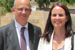 XIN Center Marjie with Tel Aviv University President Prof. Joseph Klafter af the XIN Center signing ceremony